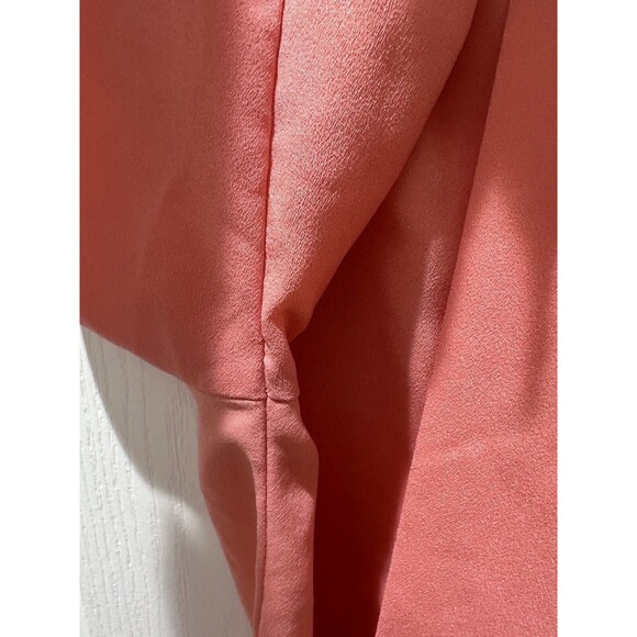 Banana Republic Tie Long Sleeve Blouse Top Salmon Petite XS - Picture 4 of 10